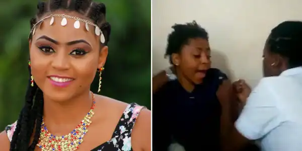 Regina Daniels Hilarious Reaction While Getting Injected After Mild Accident (Photos)